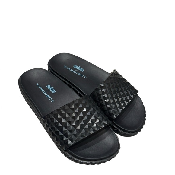 Women’s Melissa Y/Project Court Slide Sandals In Transparent Black: Size 6 - Picture 7 of 9
